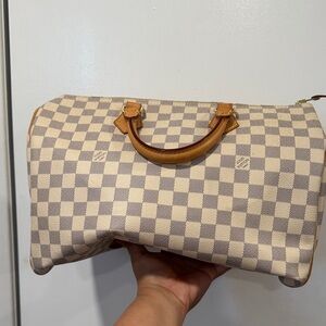 RARE*** Louis Vuitton Speedy 35 – Damier Azur